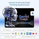 TABWEE T80 Android 15 Tablette Tactile - 12 Go+ 64 Go(2To TF), Unisoc T310,10 Pouces, 6000 mAh, 5 MP+2 MP, Gemini AI, 5G WiFi, GPS (2 Ans de Garantie)