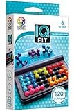 SmartGames - IQ Fit - Jeu Casse Tête - Jeu de Réflexion - 120 Défis - 2D et 3D - Niveau Facile à Expert - Encastre les Pièces Correctement - 1 Joueur - A Partir de 6 Ans