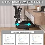 LEVIPE Chaise de Bureau - Ergonomique avec Support Lombaire, Accoudoirs, Appuie-tête réglables, Fauteuil d'ordinateur Pivotant à Haut Dossier Confortable pour Bureau à Domicile