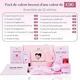 Coffret Beauté Femme (lot de 22) - Kit de spa de soins personnels haut de gamme avec ensembles de bain, de sommeil et de soins de la peau pour femmes- Cadeau femme anniversaire - Coffret Cadeau Femme
