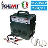 ELECTRIFICATEUR De Clôture Électrique 5 Km Double Alimentation 12V / 220V Clôture Électrifiée + Panneau SOLAIR clôture électrique clôture électrifiée pour Chevaux sangliers Vaches cochons Poules