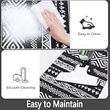 AHTCPO Tapis Cuisine RembourréS Anti-Fatigue, Tapis Confortable AntidéRapant ImperméAble pour DéCoration Cuisine Évier(Sink Pad-1,40 * 120cm)