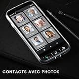 SPC ZEUS 4G Pro + Coque – Smartphone pour Seniors 4G, Mode Facile avec Grandes icônes, Bouton SOS, Configuration à Distance, Boutons physiques, 64Go de ROM, caméra 13MP, Android 11, Socle de Charge