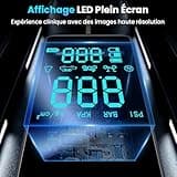 Compresseur à Air Portatif, Gonfleur Pneus Voiture sans Fil avec LED et Port C USB 150 PSI, Batterie Rechargeable, Inflation Rapide, Compresseur, Arrêt Automatique, pour Voiture, Vélos et Motos