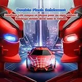 Voiture Télécommandée Transform Spider, Yeux Clignotants & Lumières Sous le Châssis, Voiture RC 2,4 GHz & Robot Rotation 360° Jouet Garçon 3 4 5 6 7 8 9 10 Ans Jeux Enfant 3-12 Ans Cadeau Anniversaire