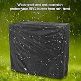 Agatige Couverture de Gril de Barbecue, Housse D'extérieur Pour Barbecue Couvercle Protection Contre Le Vent De Gril à Gaz Lourd Protecteur BBQ Couverture Grill Anti-Vent/Anti-UV L145 x L 61 x H 117cm