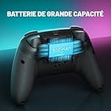 ECHTPower Manette PC, 1000Hz, Joystick Hall, RGB, Vibration, Batterie 800mAh, Compatible PC/Switch2 /Steam Deck/Android/iOS/TV