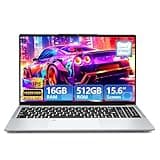 Ordinateur portable 15,6 pouces, Core i7-1195G7 CPU 16 Go RAM SSD 512 Go, PC Portable écran 1920 x 1080 Windows 11 Pro, ordinateurs portables avec Type-C, USB 3.0, HDMI, Bluetooth 5.0 et Wi-Fi Laptop