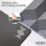 AMG hogar & cocina - Tapis anti-fatigue pour cuisine et bureau Tapis de cuisine lavable antidérapant, tapis de couloir, chambre à coucher, bureau antidérapant et ergonomique, 75 x 45 cm (carrés gris)