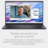 Dell 15 PC Portable DC15250 15,6" FHD (1920 x 1080) 120 Hz, Processeur Intel Core i5-1334U, Graphiques Intel UHD, 16 Go RAM, 512 Go SSD, Windows 11 Home, Clavier AZERTY - Noir Carbone