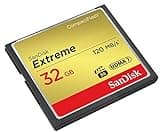 Carte Mémoire CompactFlash SanDisk Extreme 32 Go UDMA7 avec une Vitesse de Lecture Allant jusqu'à 120 Mo/s (SDCFXSB-032G-G46)