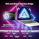 Ordinateur portable 15,6 pouces, Core i7-1195G7 CPU 16 Go RAM SSD 512 Go, PC Portable écran 1920 x 1080 Windows 11 Pro, ordinateurs portables avec Type-C, USB 3.0, HDMI, Bluetooth 5.0 et Wi-Fi Laptop