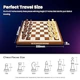 Jeux d'échecs électroniques Chessnut Air - Échiquier en Bois Fait Main, LED, IA adaptative et Application