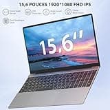 Ordinateur Portable 15.6 Pouces, 16Go RAM 512Go SSD In tel N95 PC Portable (Jusqu'à 3,4 GHz) avec Clavier Rétroéclairé, 1920 * 1080 IPS, 2.4/5.0G WiFi, BT5.0, USB 3.0×2, Pliage à 180°, Souris incluse