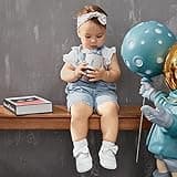 MASOCIO Chaussure Bebe Fille Ballerine Premier Pas Princesse Bébé Bowknot Bapteme Antiderapante Taille 19 6-12 Mois Blanc