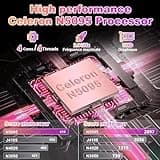 Ordinateur Portable 14'' Celeron N5095 (jusqu'à 2,9 GHz) 8Go RAM 256Go SSD Soutien Extension 1TB(TF 512Go)1920x1200 Quad Core PC Portable Win11 Laptop 5G WIFI Mini HDMI AZERTY Clavier Couverture-Rose