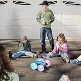 Rodzon Voiture Télécommandée Enfant, 360°Rotation Camion Cascadeuse avec Feux de Roue, 2.4GHz RC Voiture Radiocommandee Jeux Extérieur Jouet Cadeau pour Garçon Fille 6 ans et plus, 2 x Batterie (Bleu)