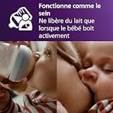 Philips Avent Lot de 2 biberons à Réponse Naturelle de 125 ml pour nouveau-né, sans BPA, 0 mois et plus (modèle SCY900/02)