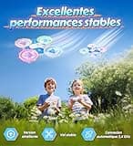 Korffe Mini drone pour enfants de 6 7 8 9 et 10 ans et plus, jouet avion télécommandé pour enfants et débutants avec lumières LED, idéal pour l'intérieur et l'extérieur, idéal pour garçons et filles