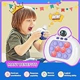 Lesipee Quick Push Game, Fidget Toys Pro, Pop Électronique, Jeu Portable, Manette de Jeu Rapide, Jouet Anti-Stress, Cadeau de d'anniversaire pour garçons, Filles, Enfants et Adolescents