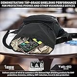 Mission Darkness Faraday Belt Bag. Durable Fanny Pack Travel Sling with RF Shielding Liner. Signal Blocking, Anti-Tracking, Data Privacy, Mobile Device Security. Fits Cell Phones + Accessories