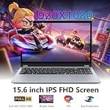 Ekonavi 15,6 Pouces Ordinateur Portable 2 en 1, AMD Ryzen 3 3200U Laptop 16 Go de RAM SSD de 512 Go PC Portable, écran 1920 x 1080, avec RJ45, Type-C, USB 3.0 Ordinateur Portable Ultra-étroit
