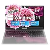 Energizer GIGAPACK EnergyBook 15 + tel U683S + écouteurs sans Fils Ordinateur Portable 15,6'' HD+, PC Portable Intel Celeron, RAM 8 Go, SSD 256 Go, Windows 11, Clavier AZERTY (Français)