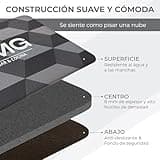 AMG hogar & cocina - Tapis anti-fatigue pour cuisine et bureau Tapis de cuisine lavable antidérapant, tapis de couloir, chambre à coucher, bureau antidérapant et ergonomique, 75 x 45 cm (carrés gris)