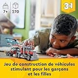 LEGO Creator 3-en-1 Le Camion Remorque avec Hélicoptère, Set de Véhicules avec Jouet d'Hélicoptère et Camion, Avion et Camion-Citerne, Hot Rod et VUS, Cadeau pour Garçons et Filles Dès 7 Ans 31146