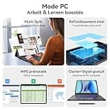 Blackview Link8 Tablette 13 Pouces,Tablette Tactile Android 15 avec Stylet,G100 90Hz Gaming Tablette avec Clavier,18Go RAM+256Go ROM,2K+ FHD/Gemini AI/8400mAh/Widevine L1/Faciale ID/16MP+13MP/GPS