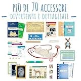 Amulette - Se Fossi Il Veterinario - Gioco Educativo da 6 a 10 Anni - 70+ Accessori per la Cura Degli Animali - Kit Veterinario - Regalo per Bambini e Bambine - VETIT