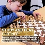 Ordinateur d'échecs Millennium The King Performance M830 - Esthétique, facilité d'utilisation et fonctionnalité Polyvalente Parfaitement réunies. avec Adaptation Automatique du Niveau de Jeu dans