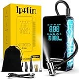 Compresseur à Air Portatif, Gonfleur Pneus Voiture sans Fil avec LED et Port C USB 150 PSI, Batterie Rechargeable, Inflation Rapide, Compresseur, Arrêt Automatique, pour Voiture, Vélos et Motos