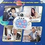 Lesipee Quick Push Game, Fidget Toys Pro, Pop Électronique, Jeu Portable, Manette de Jeu Rapide, Jouet Anti-Stress, Cadeau de d'anniversaire pour garçons, Filles, Enfants et Adolescents