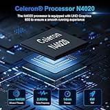 Ordinateur Portable 11.6 pouces 6Go RAM 128Go SSD Celeron N4020 PC Portable, 360° Pliable avec Ecran PC Tactile Laptop, WiFi 2.4G/5G Bluetooth, 1366*768 IPS, Extension par SD, Keyboard Film - Silver