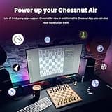 Jeux d'échecs électroniques Chessnut Air - Échiquier en Bois Fait Main, LED, IA adaptative et Application