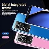 McMgc S21U Téléphone Portable, 5.0 Pouces IPS Écran, 16GB ROM 128GB Extensible, Android 9.0, Dual SIM Dual Camera 3G Téléphone Pas Cher (S21U-Blue)