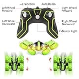 Amicool RC Voiture Telecommandé Tout Terrain, 4WD 360°Rotation Stunt Car Offroad RC Véhicule avec LED, 2.4GHz Voiture Radiocommandee Crawlers pour Enfants 6-12 Ans G03080R