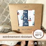 ZOLLNER Lot de 5 Langes, Couches de Gaze, 80x80 cm, Coton, Multicolore