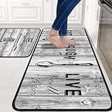 AHTCPO Tapis Cuisine RembourréS Anti-Fatigue, Tapis Confortable AntidéRapant ImperméAble pour DéCoration Cuisine Évier(Sink Pad-1,40 * 120cm)