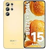 OUKITEL C1 Smartphone Pas Cher Android 15, 16(4+12)Go +128Go(TF 1TB) Telephone Portable Pas Cher, 6.52" HD+ Écran, 5150mAh Telephone, 13MP+5MP Téléphone Gaming, Triple 4G SIM/GPS/Fingerprint/OTG/3.5mm