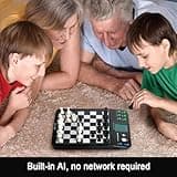 Vituord Échiquier Électronique, Jeu D'échecs Interactif Homme-Machine Intelligent, avec Pièces Magnétiques, Écran LCD - Affichage De La Position des Pièces
