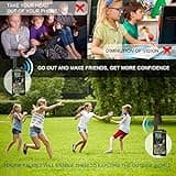 Jouets Garçon 4-12 Ans Talkie Walkie Enfants 8 Canaux Radio Bidirectionnelle avec LCD Lampe pour Aventure Camping Jouet Exterieur Anniversaire 5 6 7 8 Ans Cadeau Garçon