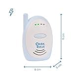 Badabulle Babyphone Audio - Portée 300m - Simple d'Utilisation - Babyphone Compact