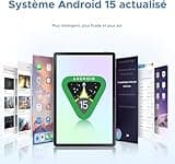 DOOGEE U11 Pro Tablette Android 15, Tablette 11 Pouces 30GB RAM+256GB ROM/TF 2TB, Batterie 8580mAh,Tablette avec Clavier Unisoc T7200 90Hz, Tablette Tactile 5G WiFi/13 MP/GPS/OTG/Face ID