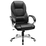 SONGMICS Chaise Bureau Ergonomique, Fauteuil Gamer, Siège Gaming Pivotant, Hauteur Réglable, pour Bureau, Télétravail, avec Roulettes, Noir OBG22B 73 x 70 x 122 cm