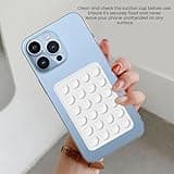 Neuytiky Lot de 8 Support Ventouse Telephone,Ventouse iphone Silicone Adhésif,Coque Ventouse,Support Telephone Ventouse,Ventouse Telephone