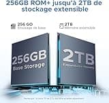 DOOGEE U11 Pro Tablette Android 15, Tablette 11 Pouces 30GB RAM+256GB ROM/TF 2TB, Batterie 8580mAh,Tablette avec Clavier Unisoc T7200 90Hz, Tablette Tactile 5G WiFi/13 MP/GPS/OTG/Face ID