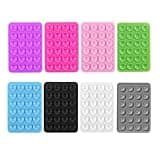 Neuytiky Lot de 8 Support Ventouse Telephone,Ventouse iphone Silicone Adhésif,Coque Ventouse,Support Telephone Ventouse,Ventouse Telephone
