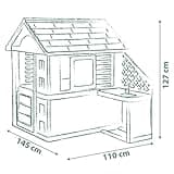 Smoby Life - Maison Pretty + Cuisine d'été - Plaque Grill et Evier - Nombreux Accessoires - Matière Recyclée - A Partir de 2 Ans - Fabrication Française